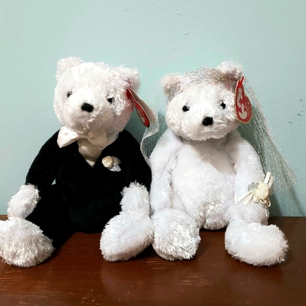 Ty Beanie Babies bride and groom